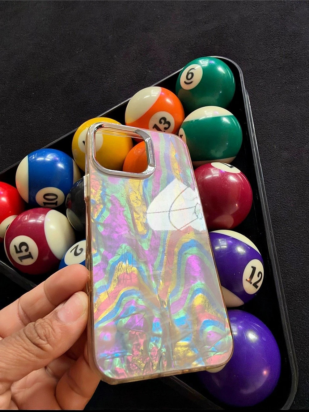 Iridescent Abstract iPhone 16 pro max Case